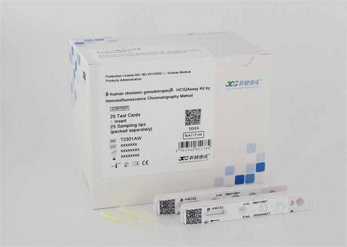 β-HCG طقم اختبار هرمون الجنس الأنثوي 1-200000 مللي U / مل مصل البلازما WB البول